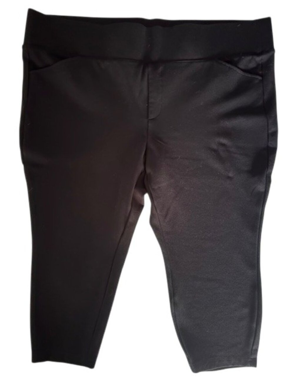 Torrid Pixie Skinny Studio Luxe Ponte High-Rise Pant Black 4 Short